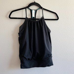 Ivivva By Lululemon Black Blue Trim Double Dutch Tank Size 8 Girls